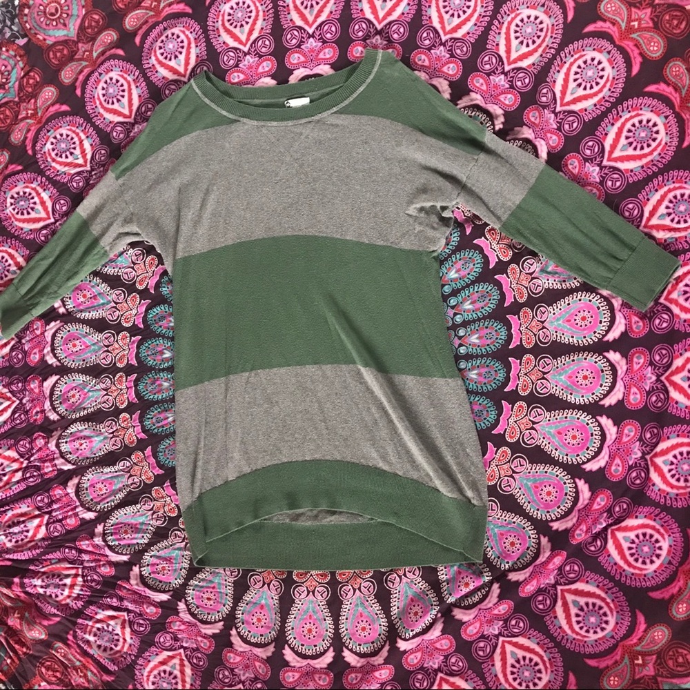 Nordstrom BP 3/4 Sleeve Striped Top